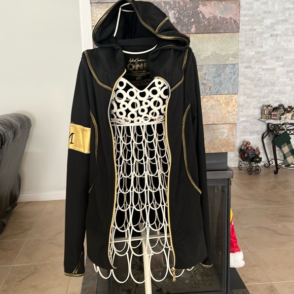 Michael Jackson MJ One 2013 Cirque de Soleil Zip up sweater Hoodie  Black XS/TP - Picture 1 of 5